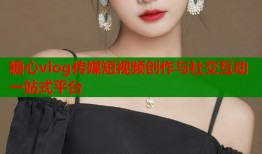 糖心vlog传媒短视频创作与社交互动一站式平台