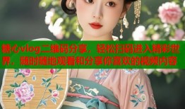 糖心vlog二维码分享，轻松扫码进入精彩世界，随时随地观看和分享你喜欢的视频内容