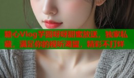 糖心Vlog芋圆呀呀甜蜜放送，独家私藏，满足你的视听渴望，精彩不打烊