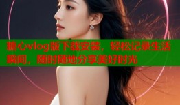 糖心vlog版下载安装，轻松记录生活瞬间，随时随地分享美好时光