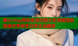 糖心vlog带你走进白桃少女洛丽塔的甜美世界探索日常生活趣事