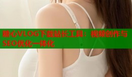 糖心VLOG下载站长工具：视频创作与SEO优化一体化