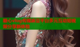 糖心vlog传媒麻豆平台多元互动短视频分享新体验