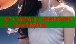 糖心vlog破解vip，轻松解锁会员特权，享受无限视频乐趣