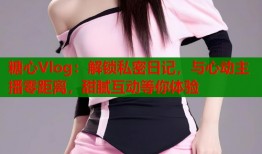 糖心Vlog：解锁私密日记，与心动主播零距离，甜腻互动等你体验