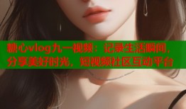 糖心vlog九一视频：记录生活瞬间，分享美好时光，短视频社区互动平台