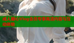 成人糖心Vlog会员专享高清内容与互动体验