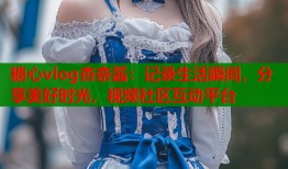 糖心vlog杏奈酱：记录生活瞬间，分享美好时光，视频社区互动平台