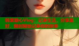 韩棠糖心Vlog：记录生活，分享美好，随时随地记录你的故事