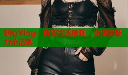 糖心Vlog：真实生活展现，女演员魅力全记录