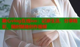 糖心vlog在线ios：记录生活，分享精彩，随时随地创作视频