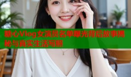 糖心Vlog女演员名单曝光背后故事揭秘与真实生活写照