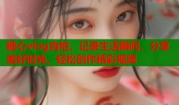 糖心vlog自拍，记录生活瞬间，分享美好时光，轻松创作精彩视频