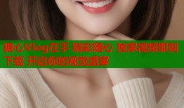 糖心Vlog在手 精彩随心 独家视频即刻下载 开启你的视觉盛宴