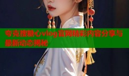 夸克搜糖心vlog官网精彩内容分享与最新动态揭秘