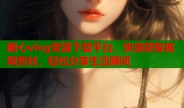 糖心vlog资源下载平台，快速获取视频素材，轻松分享生活瞬间