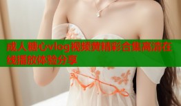 成人糖心vlog视频黄精彩合集高清在线播放体验分享