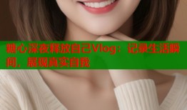 糖心深夜释放自己Vlog：记录生活瞬间，展现真实自我