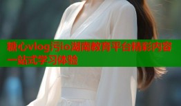 糖心vlog污io湖南教育平台精彩内容一站式学习体验