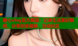 糖心vlog官方频道：记录生活美好瞬间，分享创意视频，互动社区