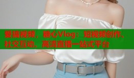 爱搞视频，糖心Vlog：短视频创作、社交互动、高清直播一站式平台