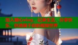 加入糖心vlog，记录生活，分享快乐，创造属于你的视频世界