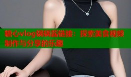 糖心vlog锅锅酱链接：探索美食视频制作与分享的乐趣