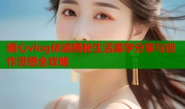 糖心vlog依涵揭秘生活美学分享与创作灵感全攻略