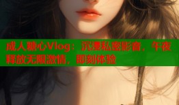 成人糖心Vlog：沉浸私密影音，午夜释放无限激情，即刻体验