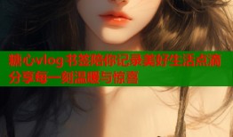 糖心vlog书签陪你记录美好生活点滴分享每一刻温暖与惊喜
