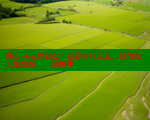 糖心vlog唐伯虎：免费看片交友，破解版无限资源，一键嗨聊