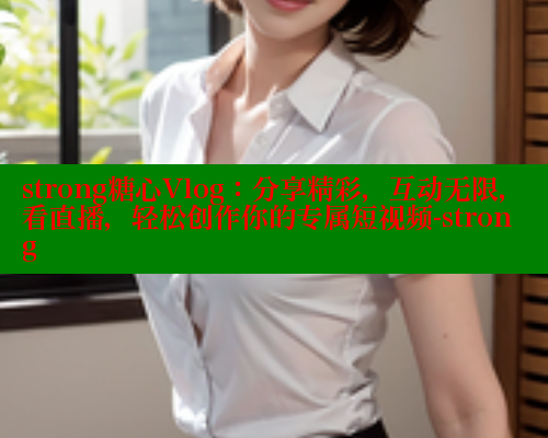 strong糖心Vlog：分享精彩，互动无限，看直播，轻松创作你的专属短视频-strong