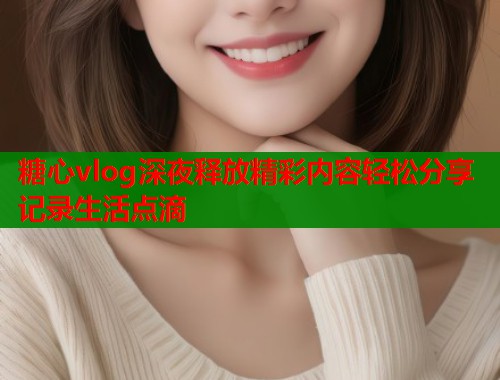 糖心vlog深夜释放精彩内容轻松分享记录生活点滴 糖心vlog深夜释放精彩内容轻松分享记录生活点滴