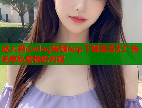 成人糖心vlog视频app下载高清无广告畅享私密精彩内容