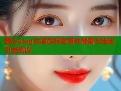 糖心vlog女演员突发事件被警方带走引发热议 糖心vlog女演员突发事件被警方带走引发热议